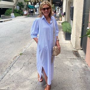 Madison Matthews - Ellie seersucker dress